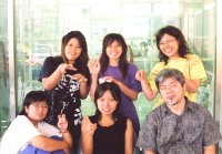 沖縄の学生達と木村